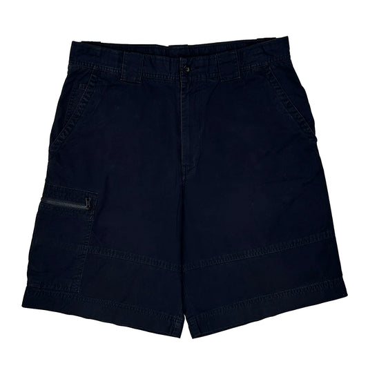 Nautica Cargo Shorts - 34W 9L Navy Cotton