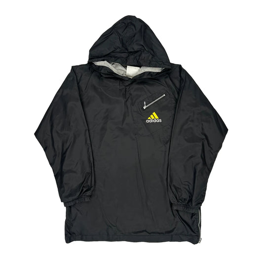 Adidas Windbreaker - Large Black Polyester