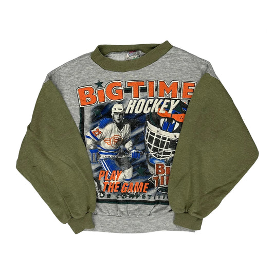 Vintage Age 5 Unbranded Graphic Sweatshirt - XS Green Cotton
