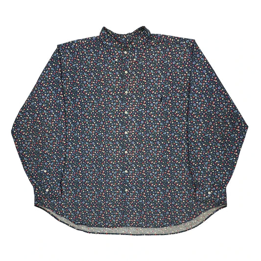 Ralph Lauren Floral Patterned Shirt - 3XL Blue Cotton