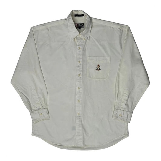 Vintage Chaps Ralph Lauren Shirt - Large White Cotton