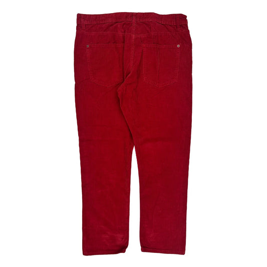 Vintage Tommy Hilfiger Cord Trousers - 36W 29L Red Corduroy