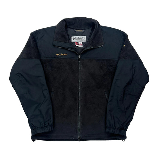 Vintage Titanium Series Columbia Fleece Jacket - Large Black Polyester