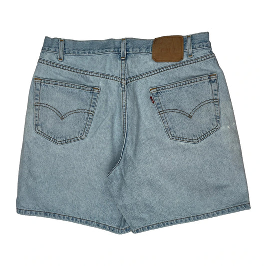 Vintage Levis Denim Shorts - 34W 8L Light Wash Denim