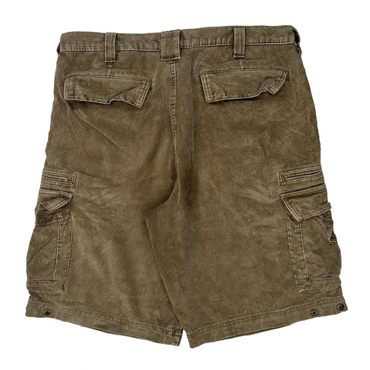 Lee Corduroy Cargo Shorts - 35W 10L Brown Corduroy