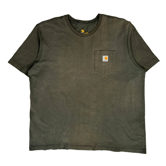 Carhartt T-Shirt - 2XL Green Cotton