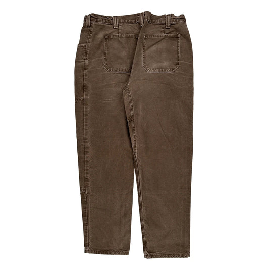 Unbranded Carpenter Trousers - 36W 28L Brown Cotton