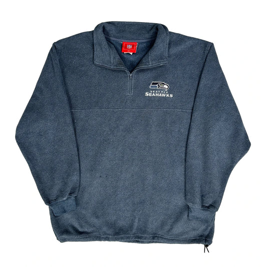 Seattle Seahawks Nfl Football Fleece - Large Blue Polyester