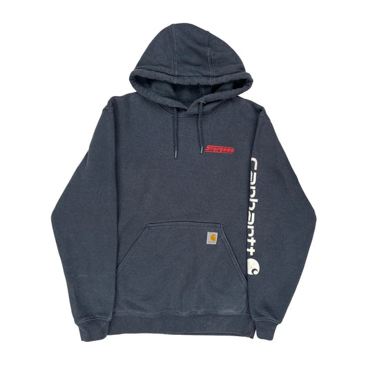 Carhartt Hoodie - Small Navy Cotton