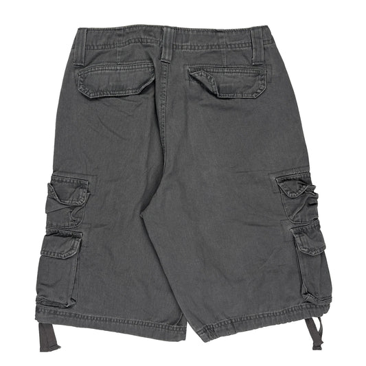 Lee Cargo Shorts - 30W 12L Grey Cotton