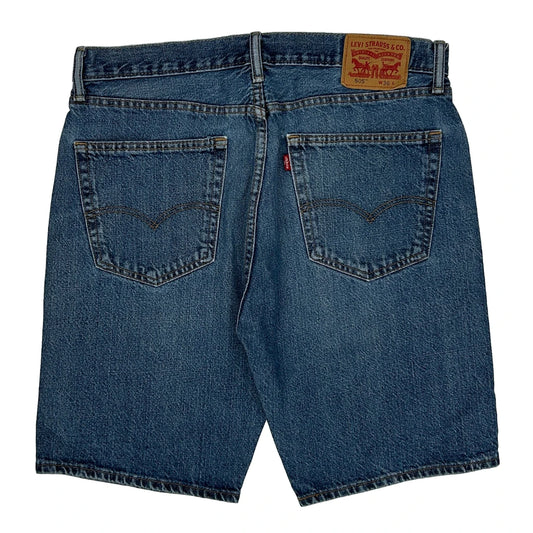 Levis 505 Denim Shorts - 34W 10L Blue Cotton