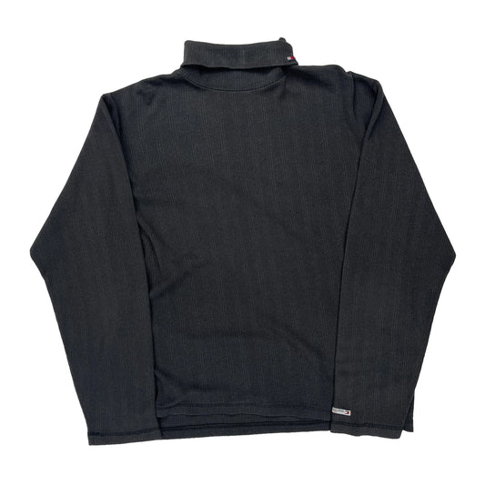 Tommy Jeans Rollneck - XL Black Cotton