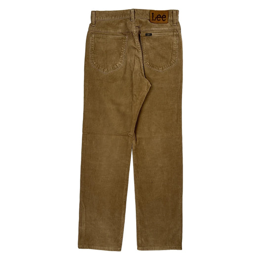 Vintage Lee Cord Trousers - 28″ Waist Brown Corduroy