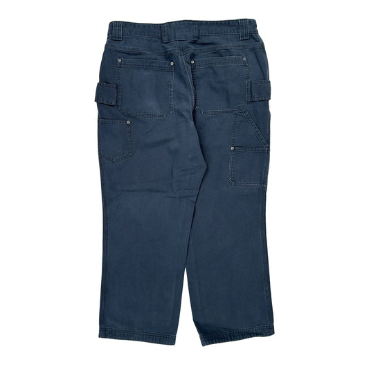 Duluth Cargo Trousers - 34W 30L Blue Cotton