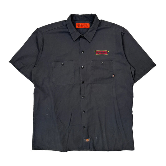 Dickies Workwear Short Sleeve Shirt - XL Black Polyester Blend
