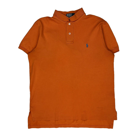 Vintage Polo By Ralph Lauren Polo Shirt - Large Orange Cotton
