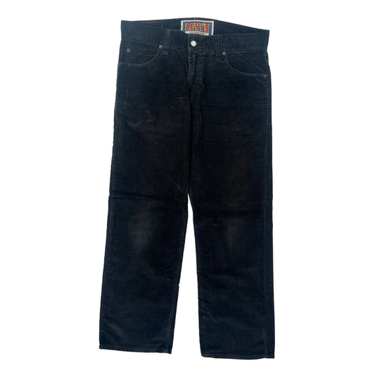 Levis Cord Trousers - 35″ Waist Black Corduroy