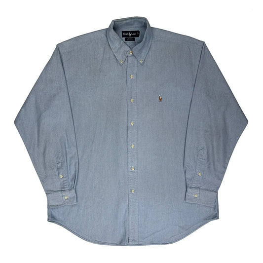 Blake Ralph Lauren Shirt - Large Blue Cotton