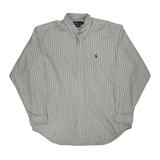 Blake Shirt Ralph Lauren Striped Shirt - XL White Cotton