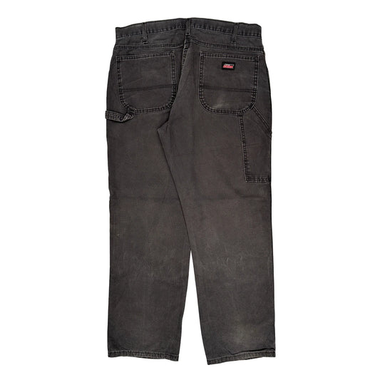 Dickies Carpenter Trousers - 36W 31L Black Cotton