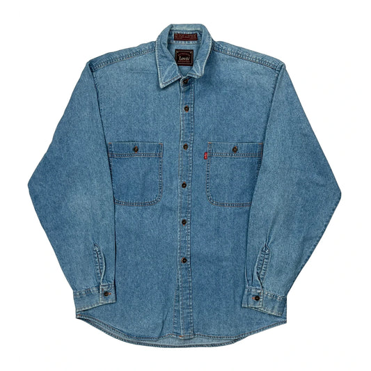 Levis Denim Shirt - Medium Blue Cotton