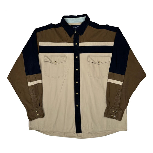 Wrangler Shirt - XL Beige Cotton