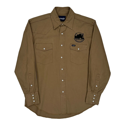 Rock Island County Wrangler Shirt - Medium Brown Cotton