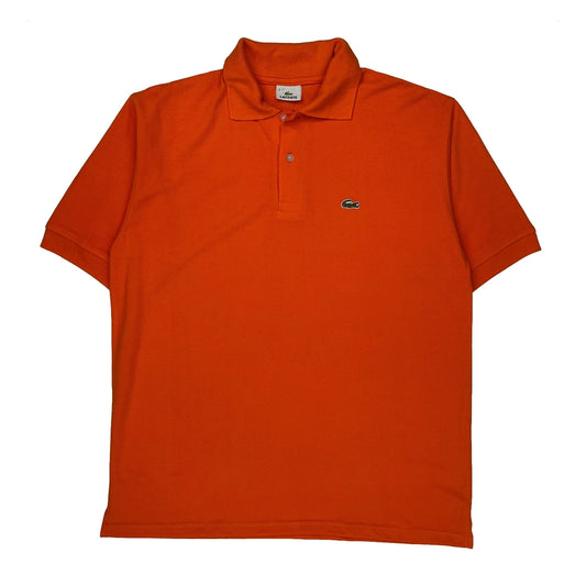 Vintage Lacoste Polo Shirt - 2XL Orange Cotton