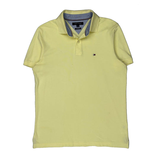 Tommy Hilfiger Polo Shirt - Medium Yellow Cotton