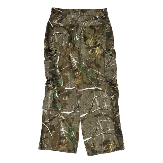 Vintage Fashion Nova Camo Cargo Shorts - 30W UK 10 Camo Cotton