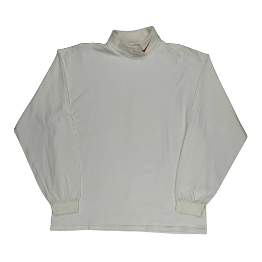 Made In USA Nike Long Sleeve T-Shirt - XL White Cotton