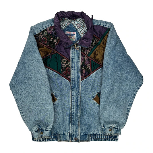Current Seen Denim Jacket - Medium Multicoloured Denim