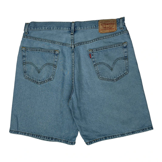550 Levis Baggy Denim Shorts - 31W 9L Light Wash Cotton