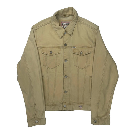 Guess Denim Jacket - XL Beige Cotton