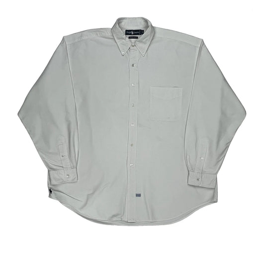 Vintage Ralph Lauren Shirt - XL White Cotton