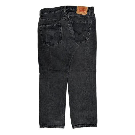 501 Levis Jeans - 33W 28L Black Denim