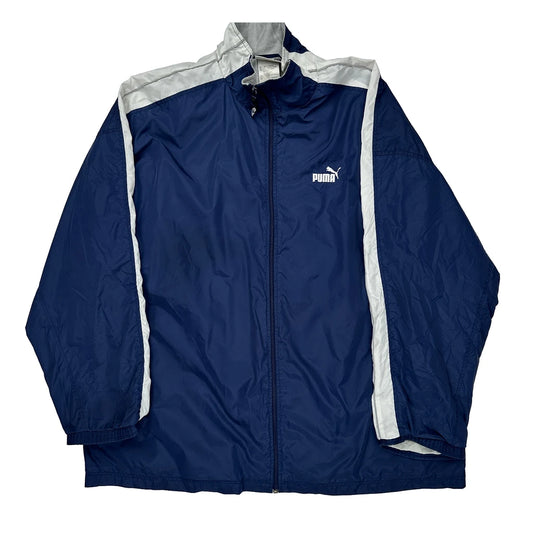 Puma Windbreaker - 2XL Blue Polyamide