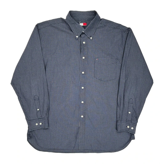 Tommy Hilfiger Checked Shirt - XL Blue Cotton