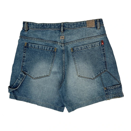 Ecko Unltd Double Knee Carpenter Shorts - 38W 10L Blue Cotton