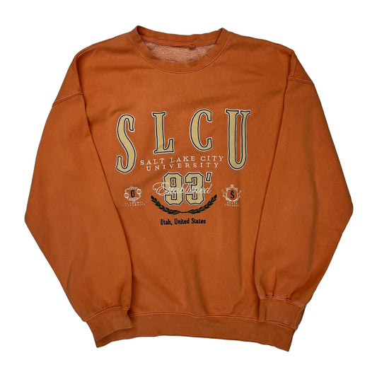 Salt Lake City University Unbranded College Sweatshirt - XL Orange Cotton