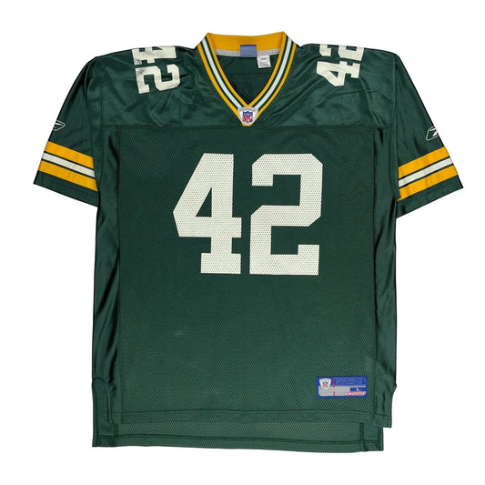Green Bay Packers Reebok Football Jersey - Large Green Polyester