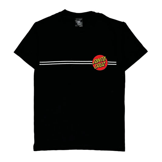 Skateboards Santa Cruz Graphic T-Shirt - Small Black Cotton