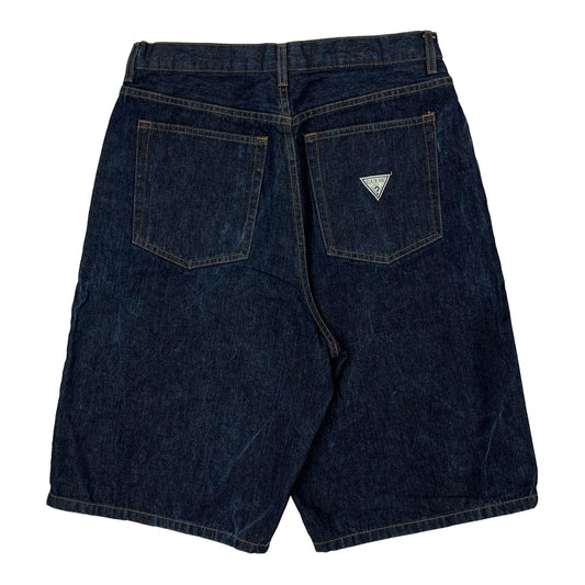 Vintage Guess Denim Shorts - 30W 10L Dark Wash Cotton