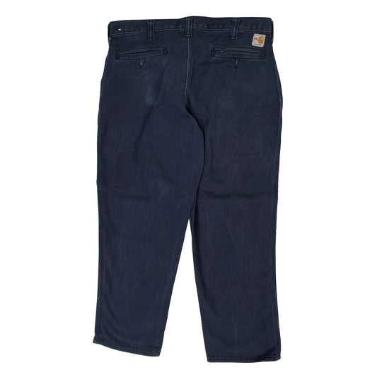 Carhartt Trousers - 36W 30L Navy Cotton