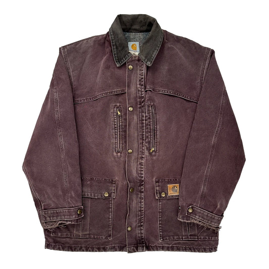 Carhartt Jacket - XL Burgundy Cotton
