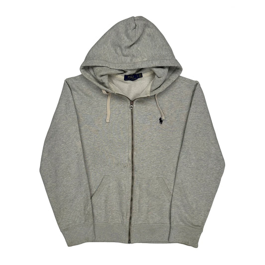 Polo By Ralph Lauren Hoodie - Large Grey Cotton