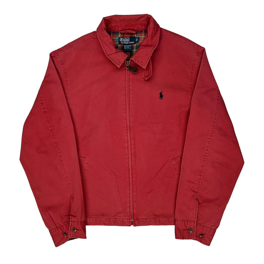 Polo By Ralph Lauren Harrington Jacket - Large Red Cotton