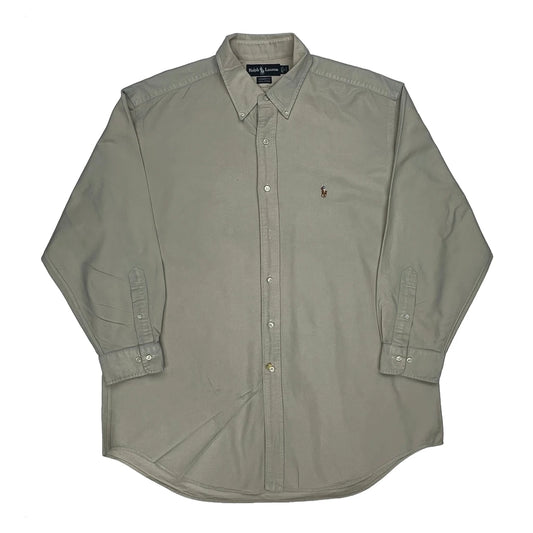 Yarmouth Ralph Lauren Shirt - XL Beige Cotton