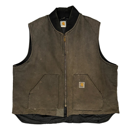 Carhartt Gilet - 2XL Brown Cotton