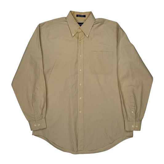 Nautica Shirt - Large Beige Cotton